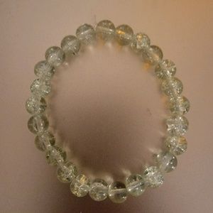 Clear beaded bracelet